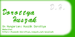 dorottya huszak business card