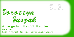 dorottya huszak business card